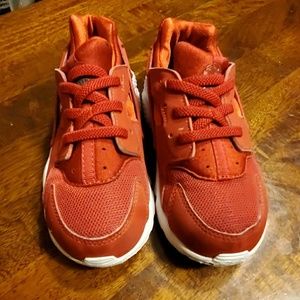 Huarache red boys girls sneakers 10c toddler nike